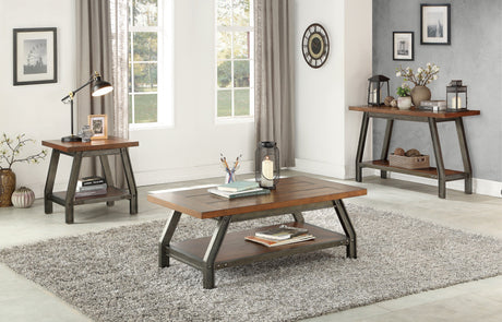 Holverson Rustic Brown End Table