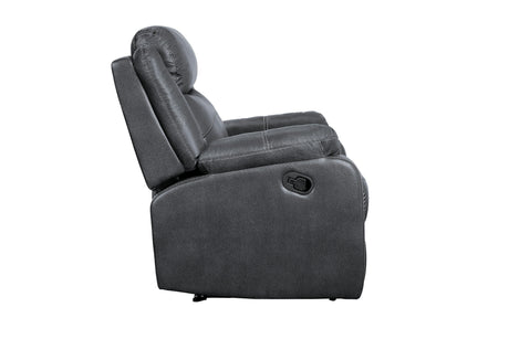 Yerba Gray Microfiber Lay Flat Reclining Chair