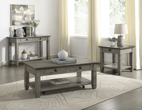 Granby Antique Gray End Table