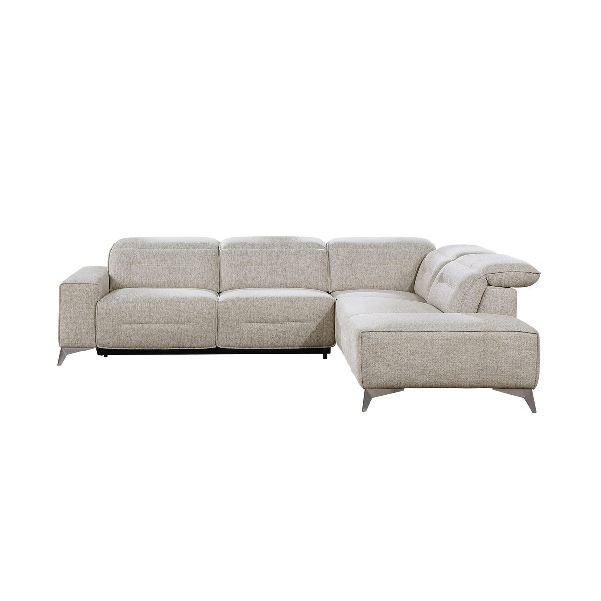Adahlia Sand Power Reclining Sectional with Right Chaise by Homelegance at Eve Furniture
