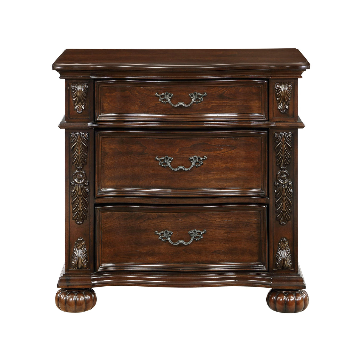 Adelina Cherry Nightstand by Homelegance at Eve Furniture