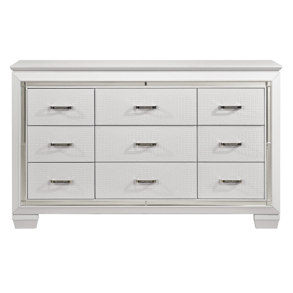 Allura White Dresser by Homelegance at Eve Furniture