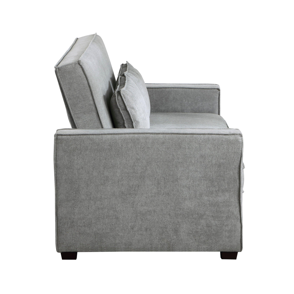 Alta Gray Convertible Studio Sofa with Pull-out Bed by Homelegance at Eve Furniture