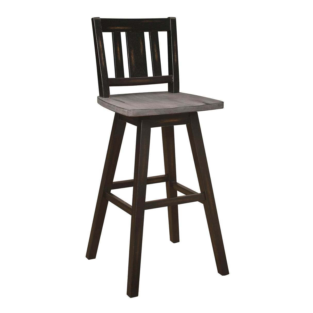 Amsonia Black Swivel Pub Counter Height Chairs, Set of 2 by Homelegance at Eve Furniture