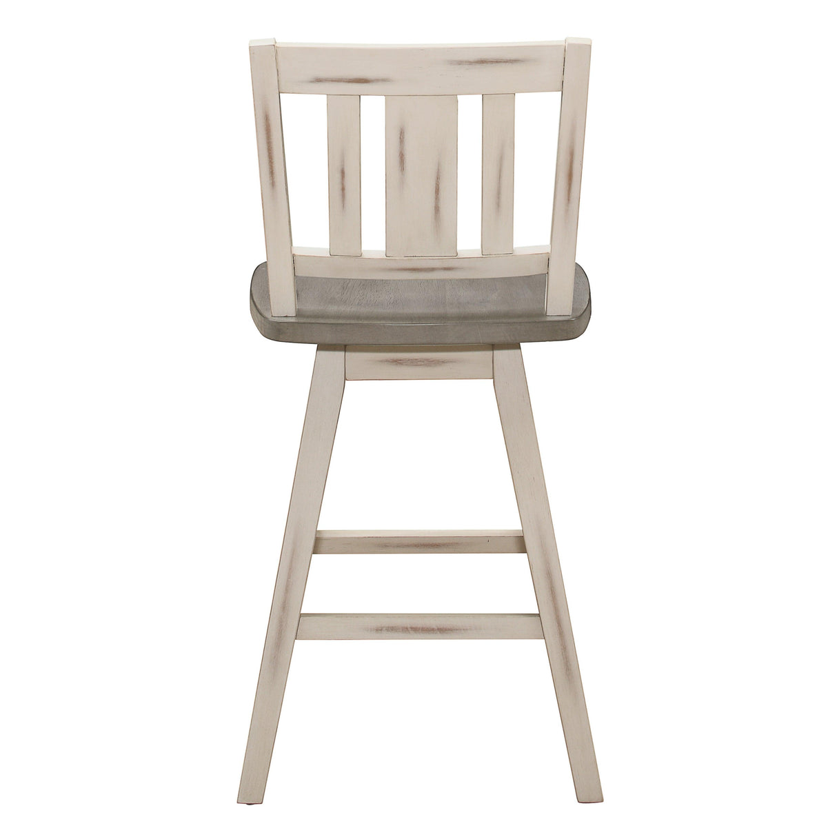 Amsonia Gray/White Swivel Counter Height Chairs, Set of 2 by Homelegance at Eve Furniture