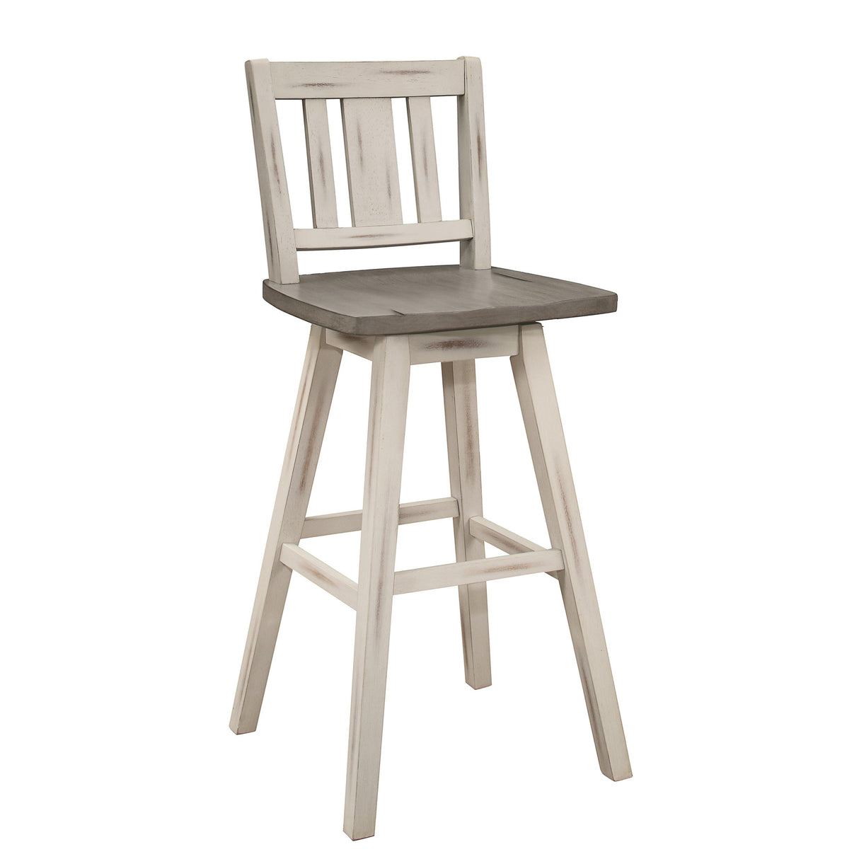 Amsonia White Swivel Pub Counter Height Chairs, Set of 2 by Homelegance at Eve Furniture