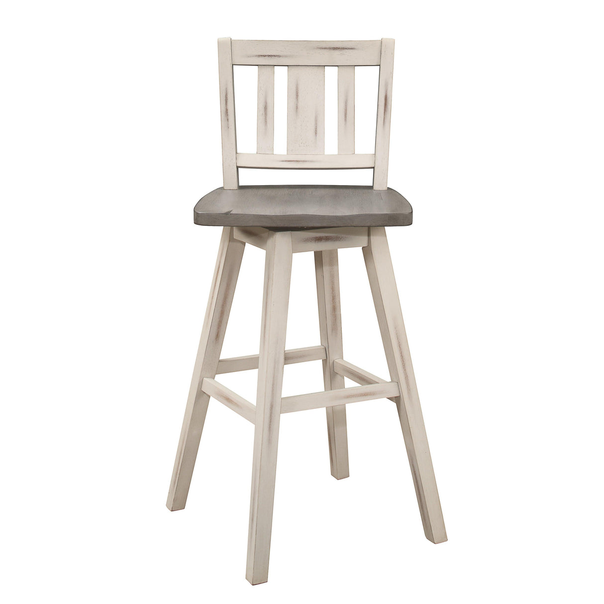 Amsonia White Swivel Pub Counter Height Chairs, Set of 2 by Homelegance at Eve Furniture