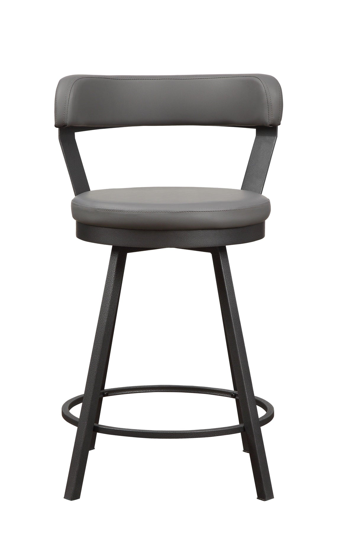 Appert Gray/Dark Gray Swivel Counter Chair, Set of 2 by Homelegance at Eve Furniture