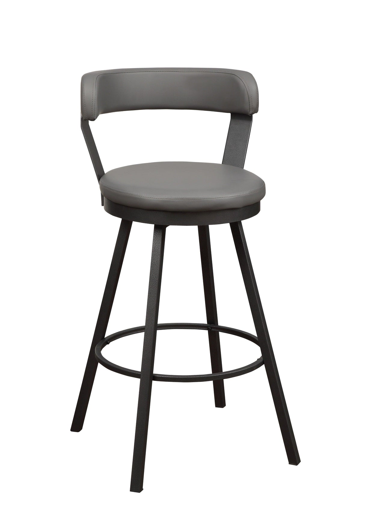 Appert Gray/Dark Gray Swivel Pub Height Chair, Set of 2 by Homelegance at Eve Furniture