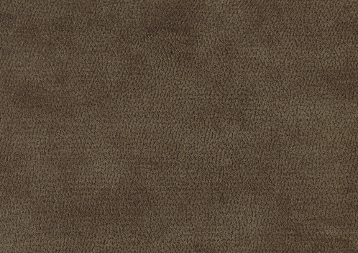 Aram Brown Fabric Double Reclining Sofa by Homelegance at Eve Furniture