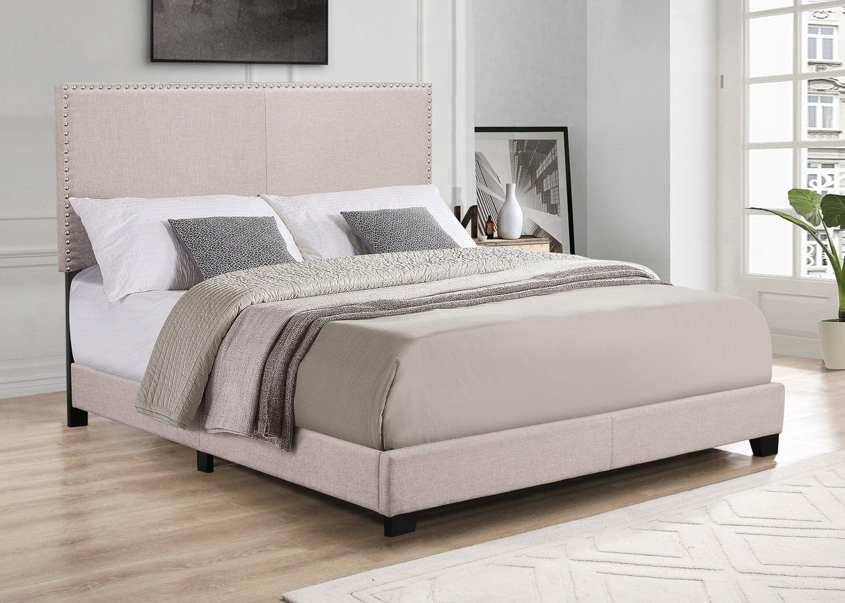 Arin Sand/Beige Linen Full Bed by Happy Homes at Eve Furniture
