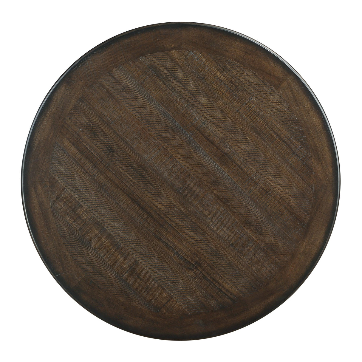 Asher Antique White/Brown Counter Height Table by Homelegance at Eve Furniture