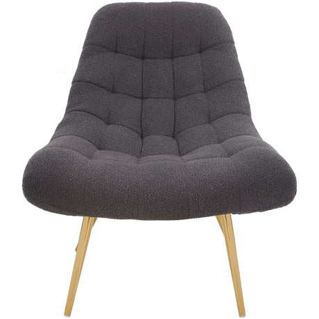 Aubrey French Boucle Lounge Chair Grey