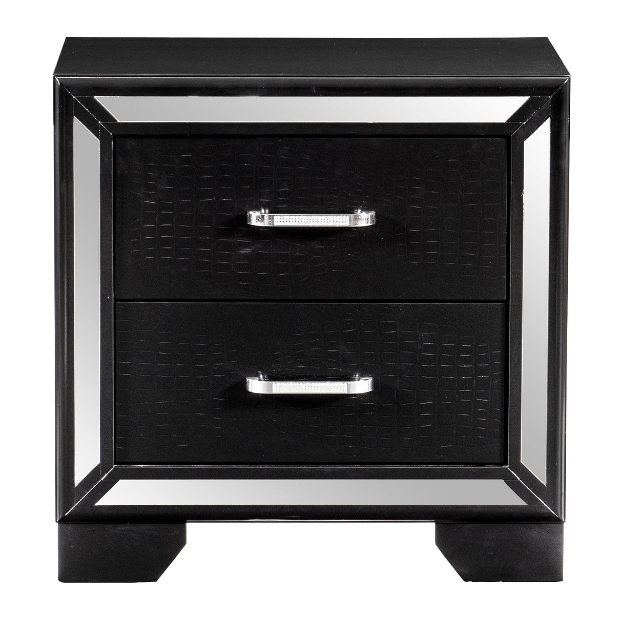 Aveline Black Nightstand by Homelegance at Eve Furniture