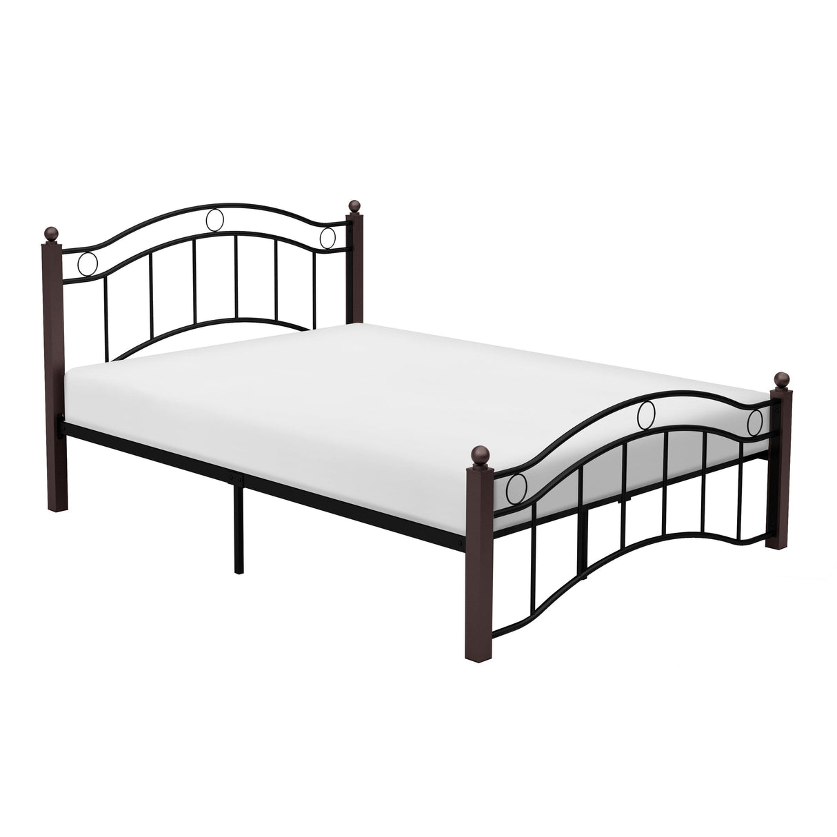 Averny Black/Brown Full Metal Platfom Bed by Homelegance at Eve Furniture