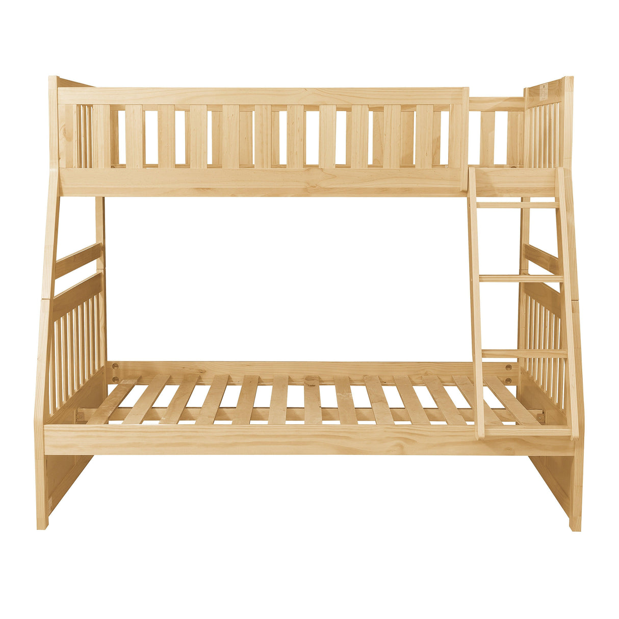 Bartly Pine Twin/Full Bunk Bed by Homelegance at Eve Furniture