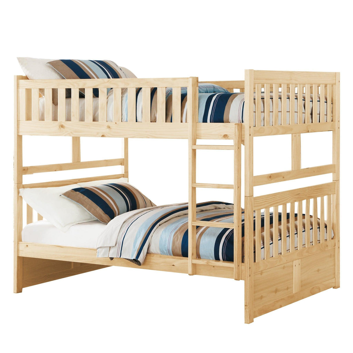 Bartly Pine Twin/Twin Bunk Bed by Homelegance at Eve Furniture