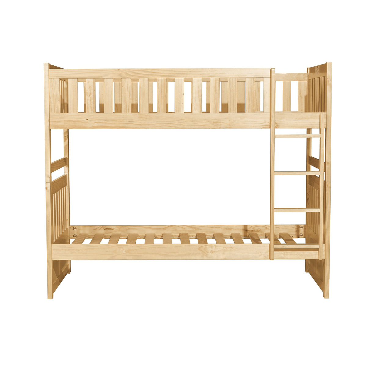 Bartly Pine Twin/Twin Bunk Bed by Homelegance at Eve Furniture