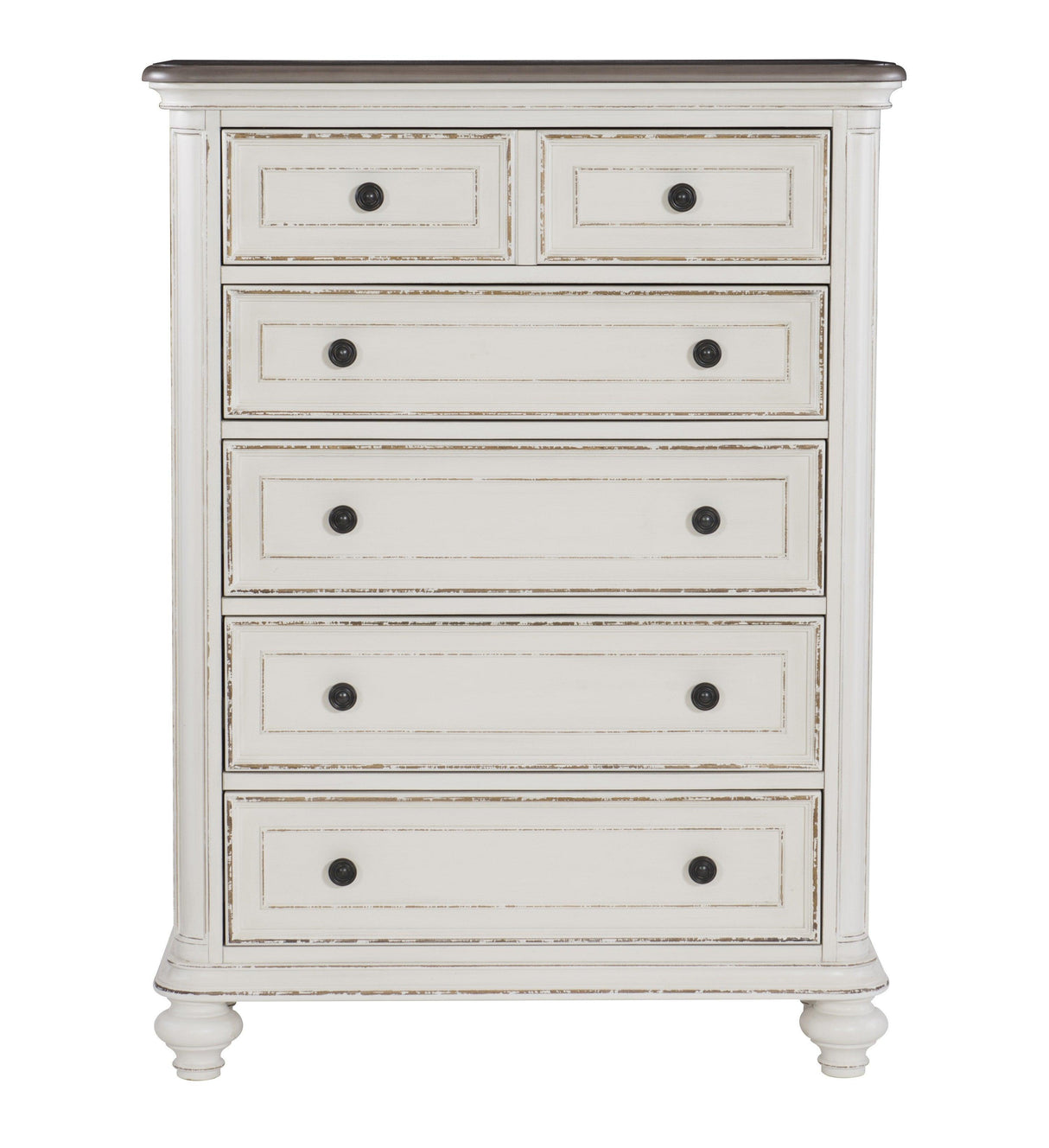 Baylesford Antique White Chest by Homelegance at Eve Furniture