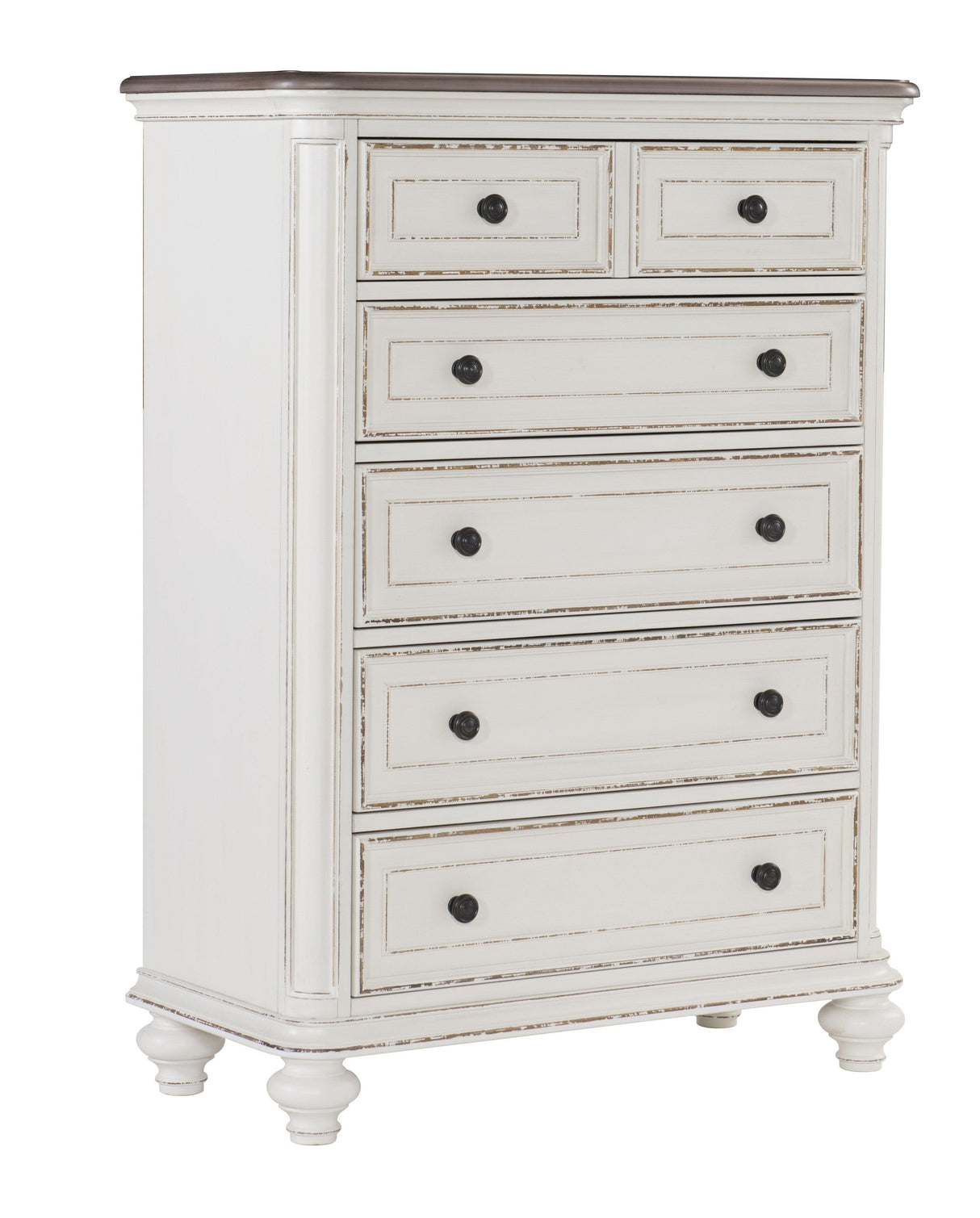 Baylesford Antique White Chest by Homelegance at Eve Furniture