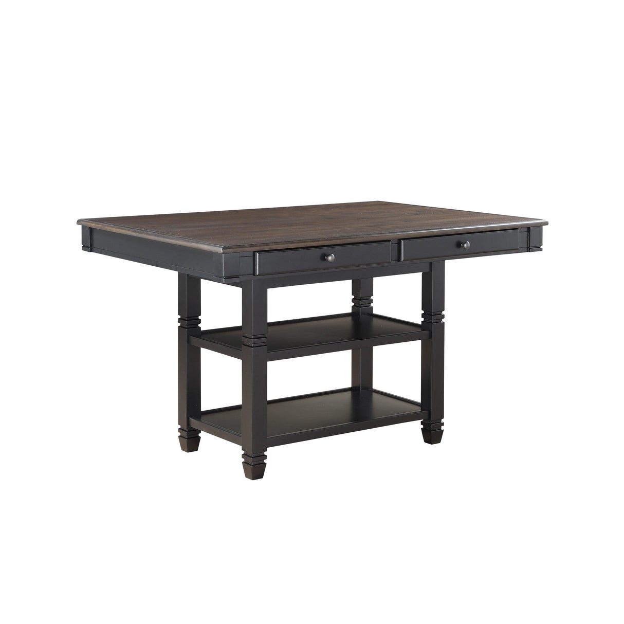 Baywater Black/Brown Counter Height Table by Homelegance at Eve Furniture