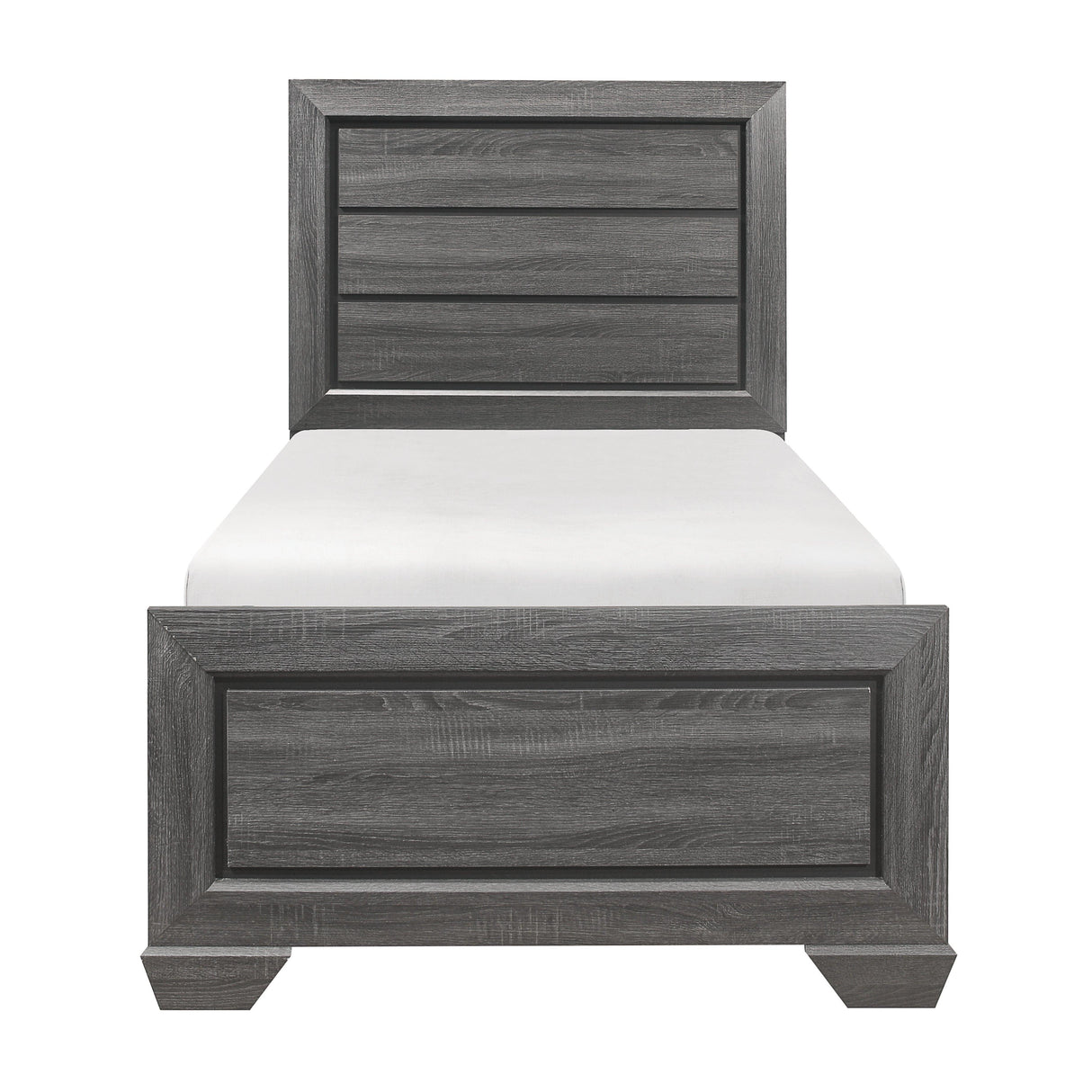 Beechnut Gray Twin Panel Bed by Homelegance at Eve Furniture