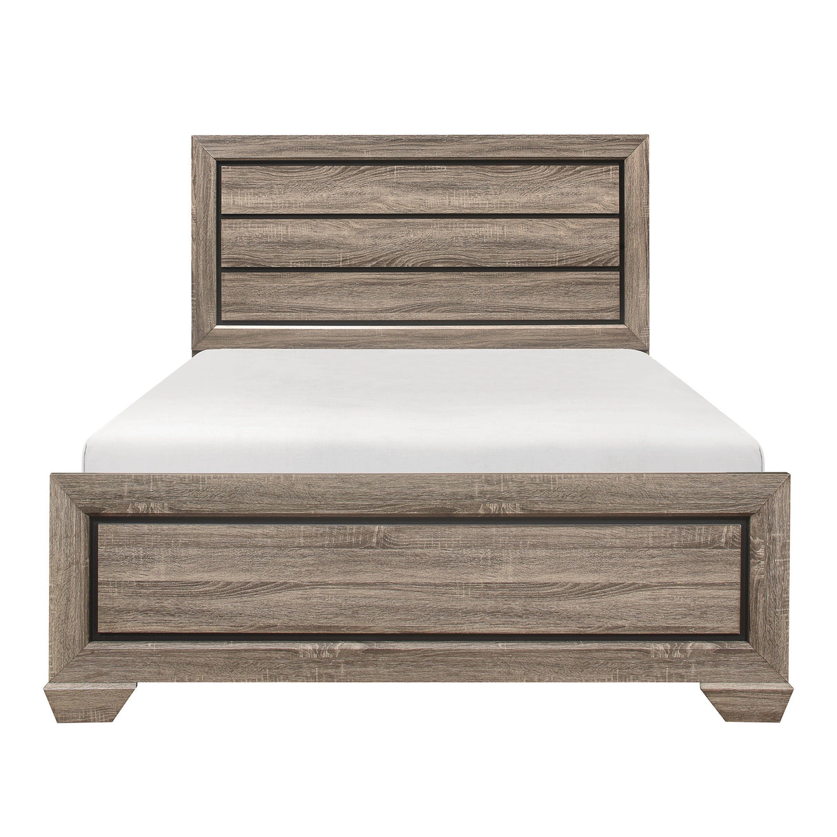 Beechnut Light Elm Queen Panel Bed by Homelegance at Eve Furniture