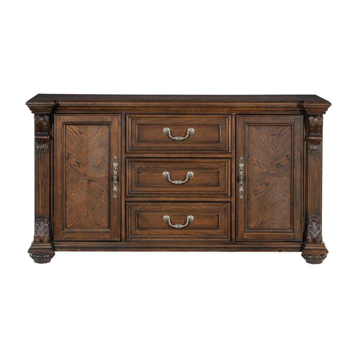 Bergen Dark Oak Buffet by Homelegance at Eve Furniture