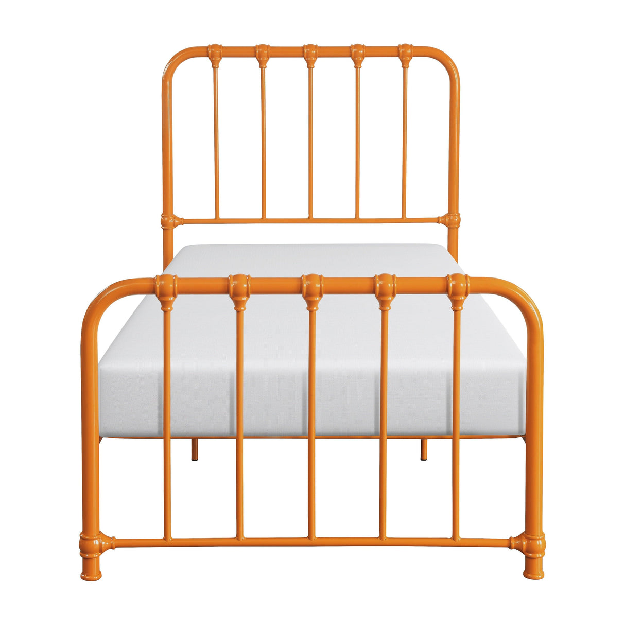 Bethany Orange Twin Metal Platform Bed by Homelegance at Eve Furniture