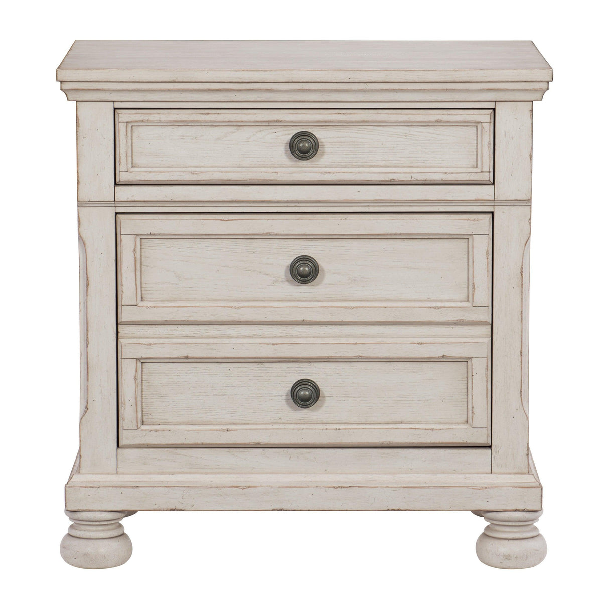 Bethel Wire Brushed White Nightstand by Homelegance at Eve Furniture