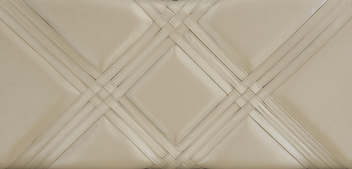 Bijou Champagne King LED Upholstered Storage Platform Bed by Homelegance at Eve Furniture