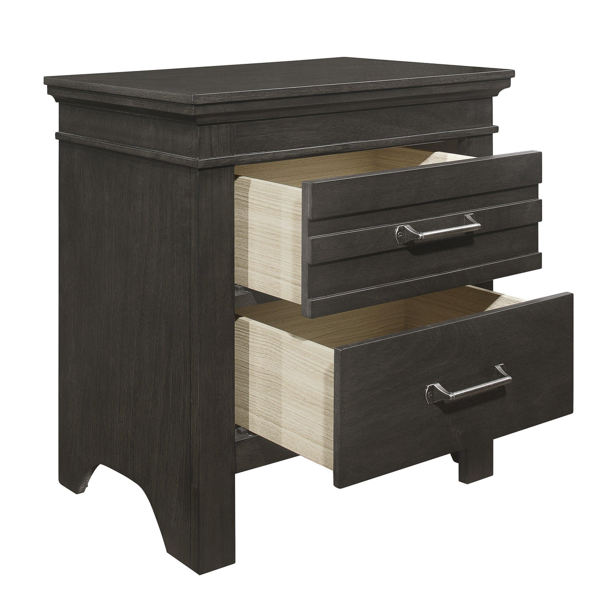 Blaire Farm Charcoal Gray Nightstand by Homelegance at Eve Furniture