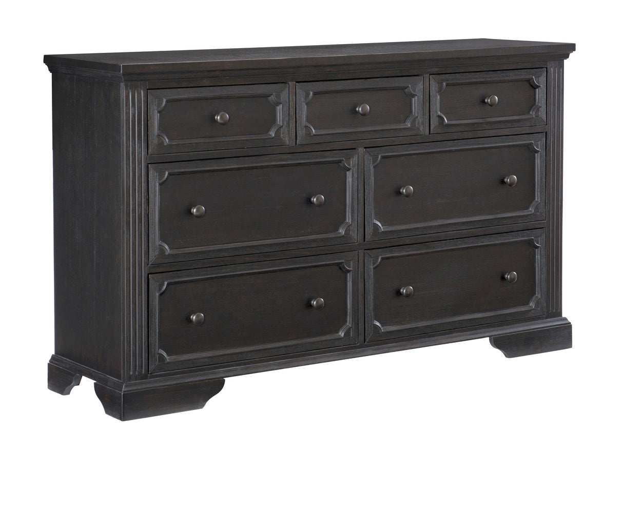 Bolingbrook Wire-Brushed Charcoal Dresser by Homelegance at Eve Furniture