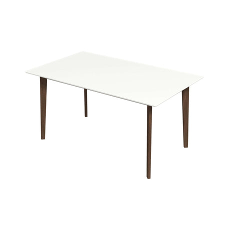 Carlos Solid Wood White Top Dining Table 47"