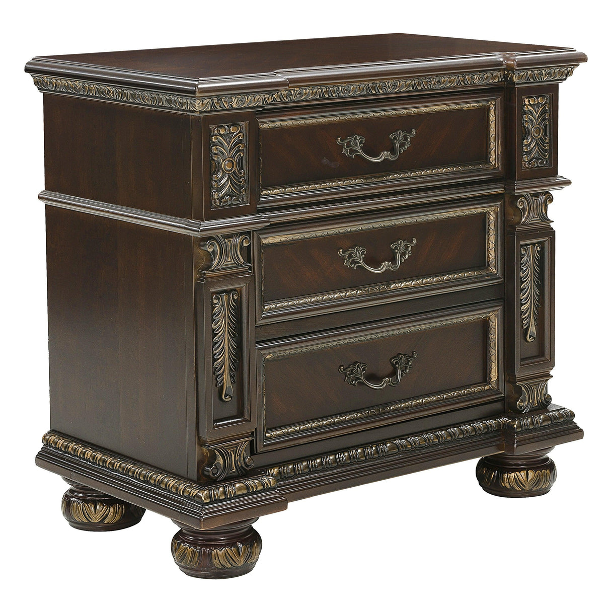 Catalonia Cherry Nightstand by Homelegance at Eve Furniture