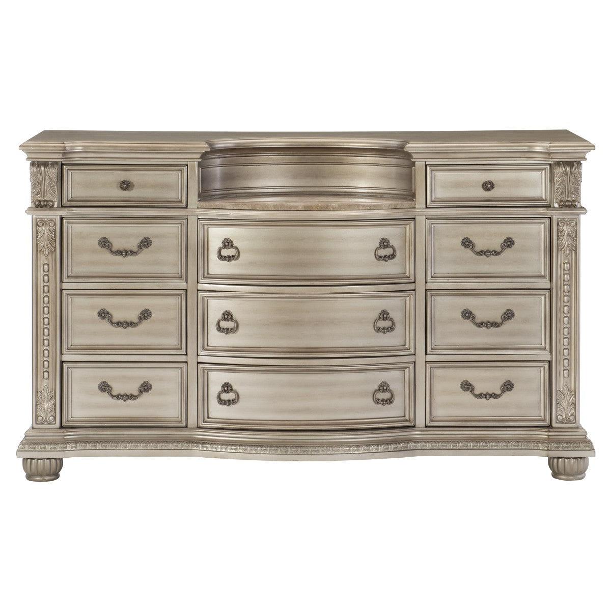 Cavalier Silver Dresser by Homelegance at Eve Furniture