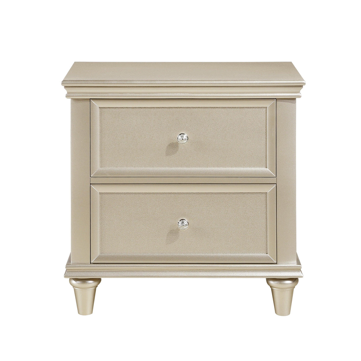 Celandine Silver Nightstand by Homelegance at Eve Furniture