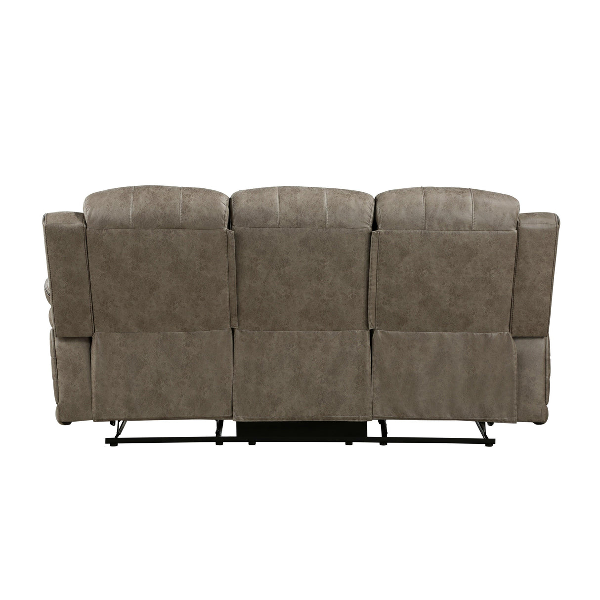 Centeroak Sandy Brown Double Reclining Sofa by Homelegance at Eve Furniture