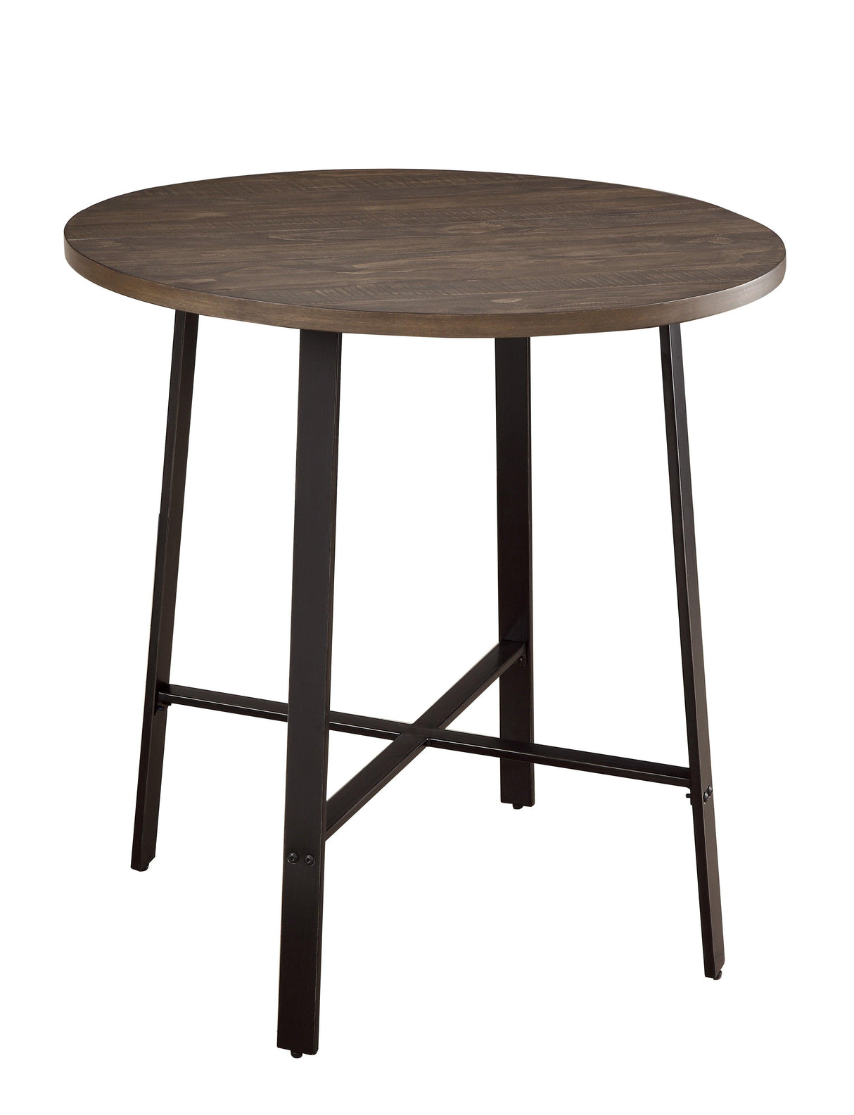 Chevre Brown/Gray Round Counter Height Table by Homelegance at Eve Furniture
