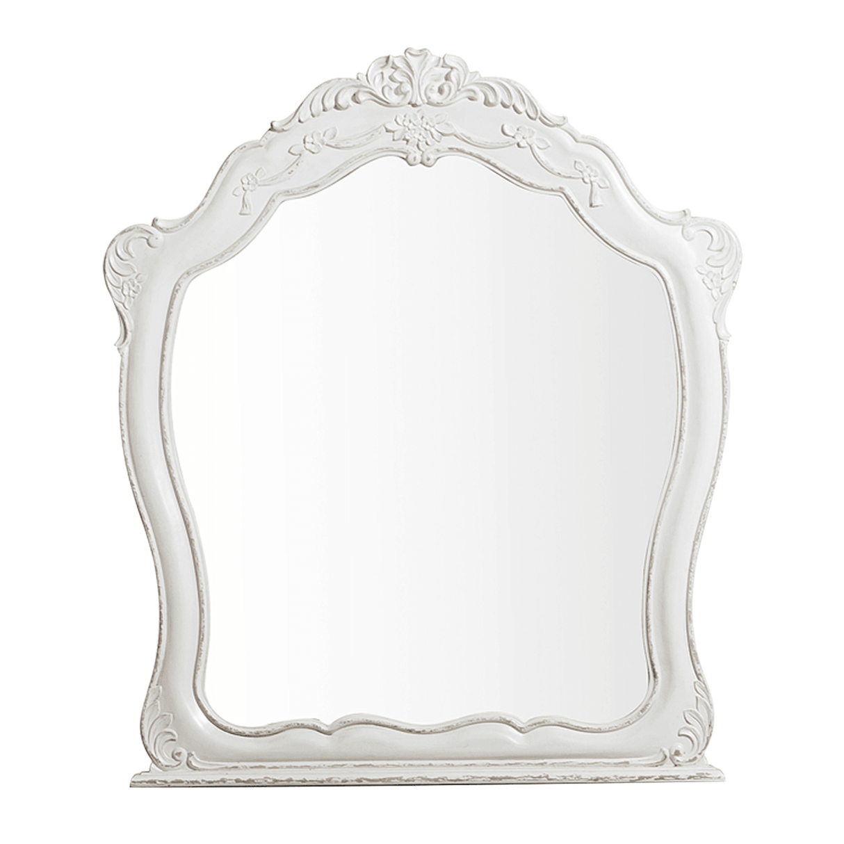 Cinderella Antique White Mirror (Mirror Only) by Homelegance at Eve Furniture