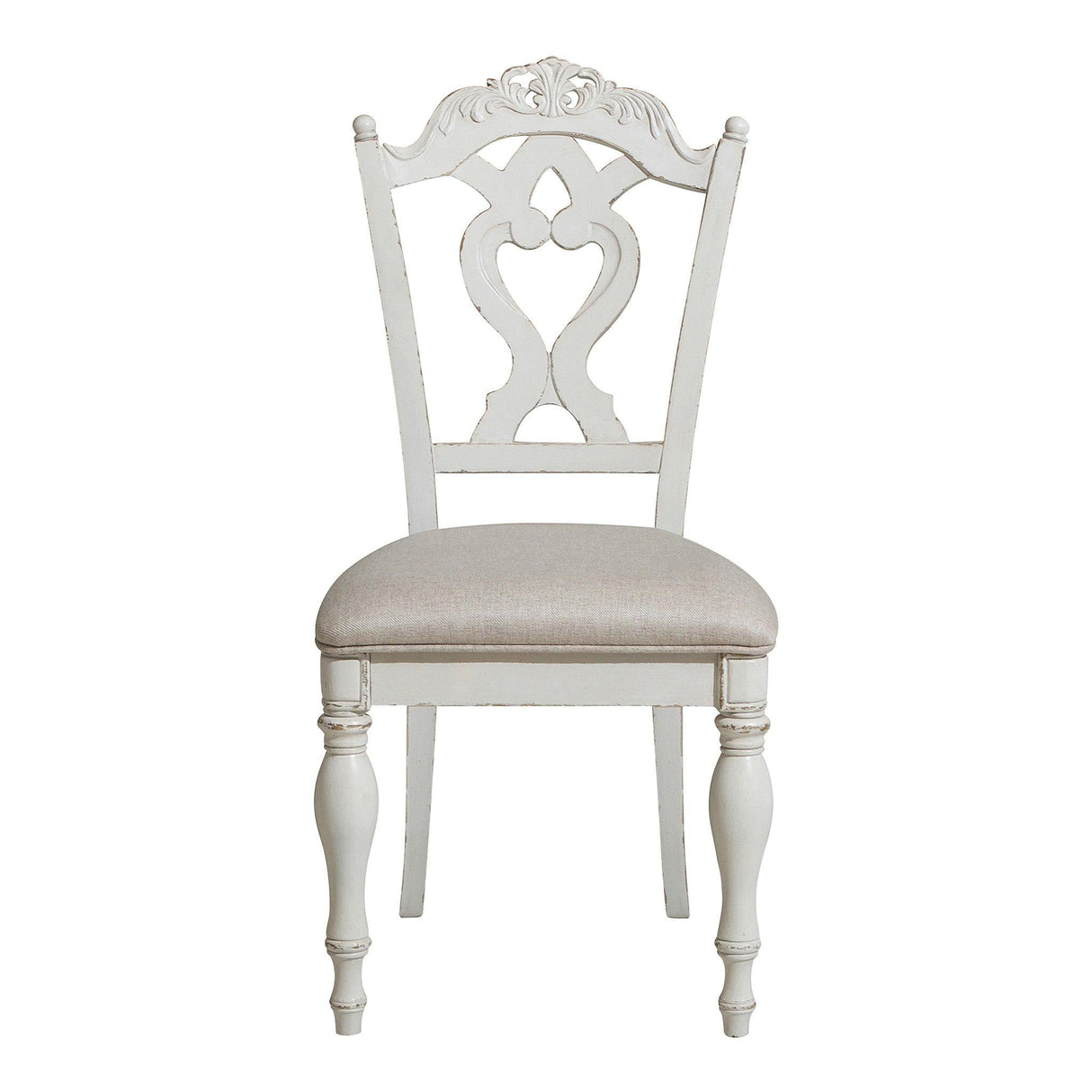 Cinderella Antique White Writing Desk Chair by Homelegance at Eve Furniture
