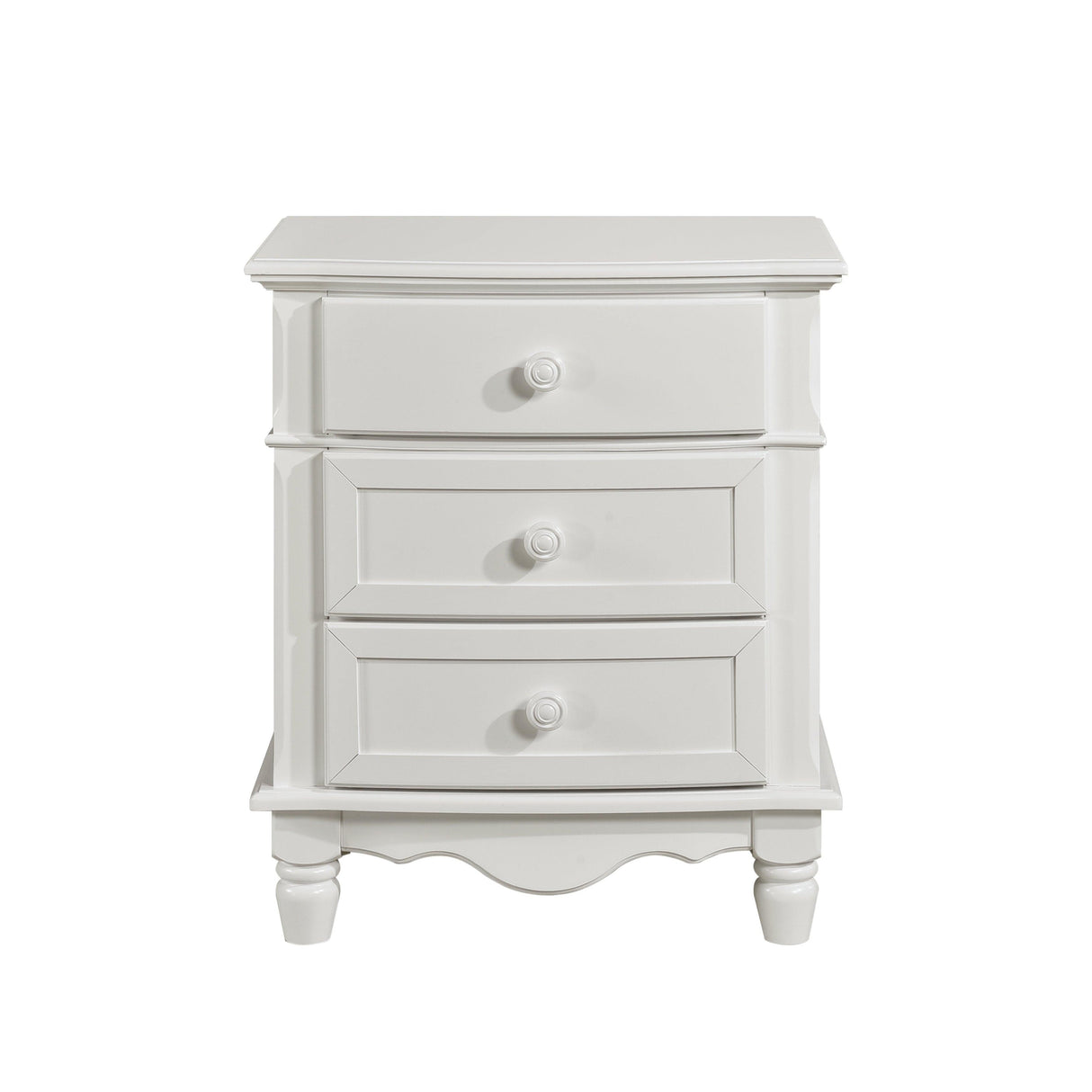 Clementine White Nightstand by Homelegance at Eve Furniture