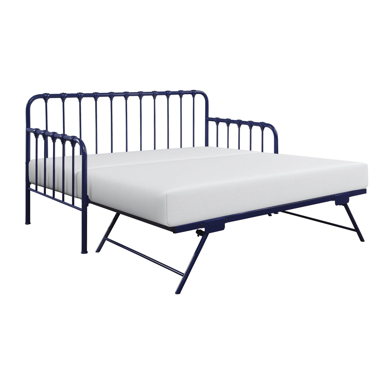 Constance Navy Blue Daybed With Lift-Up Trundle by Homelegance at Eve Furniture