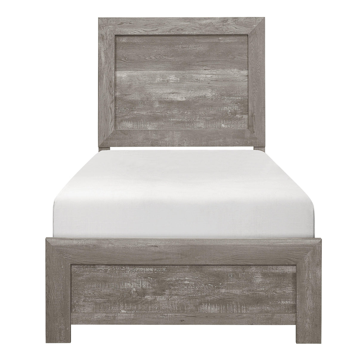 Corbin Gray Twin Panel Bed by Homelegance at Eve Furniture