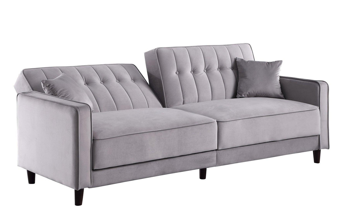 Cozy Grey Adjustable Bed Sofa And Loveseat by New Era Innovations at Eve Furniture