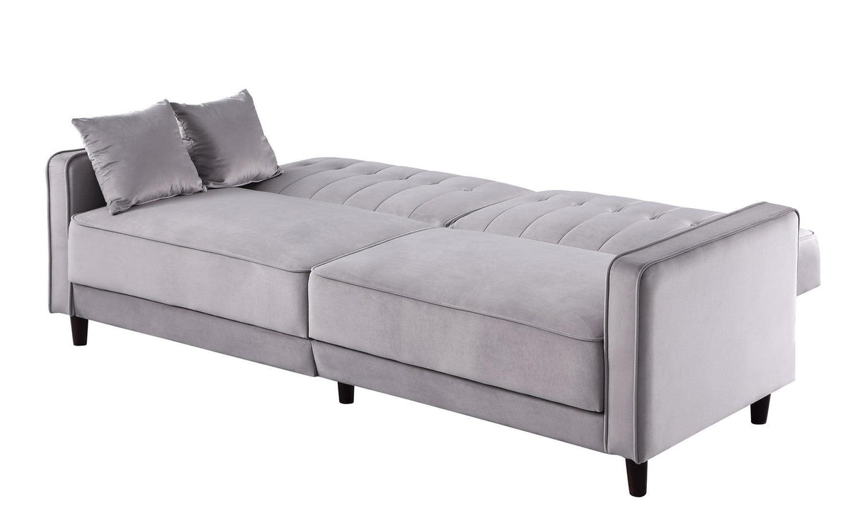 Cozy Grey Adjustable Bed Sofa And Loveseat by New Era Innovations at Eve Furniture