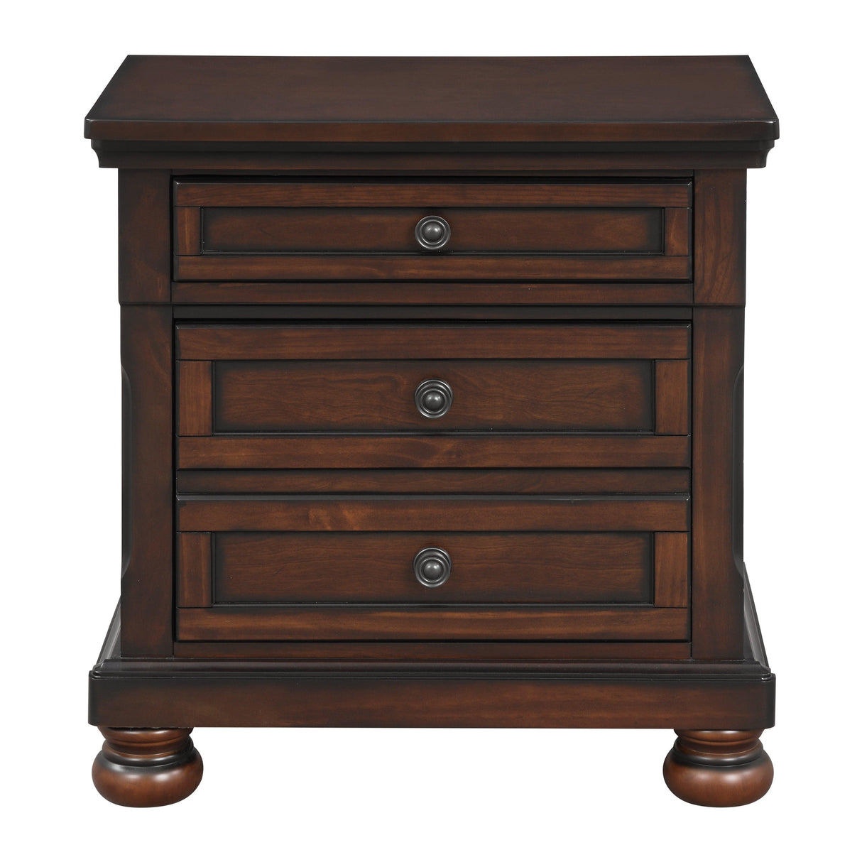 Cumberland Brown Cherry Sleigh Storage Platform Bedroom Set by Homelegance at Eve Furniture