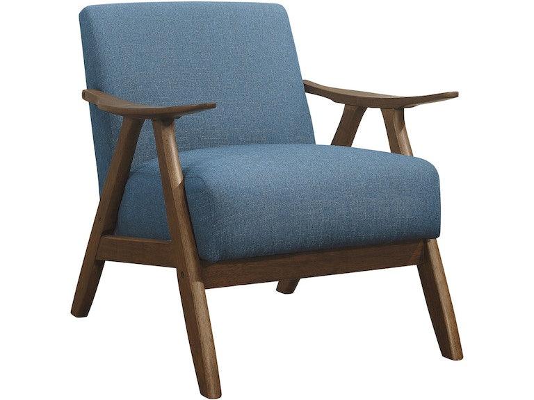 Damala Blue Accent Chair by Homelegance at Eve Furniture