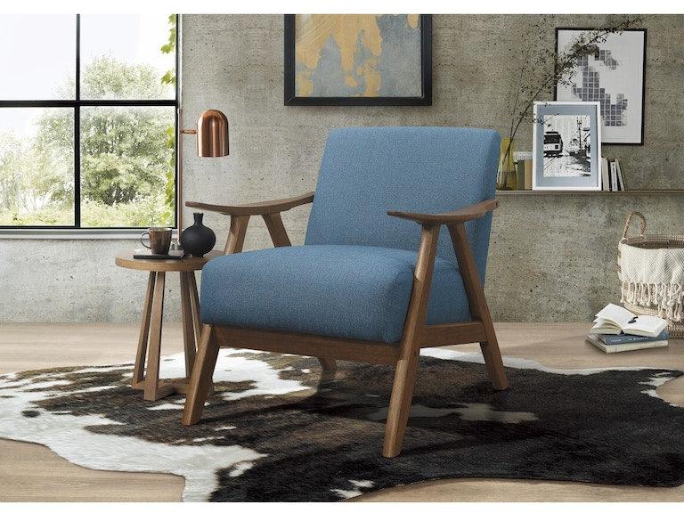 Damala Blue Accent Chair by Homelegance at Eve Furniture