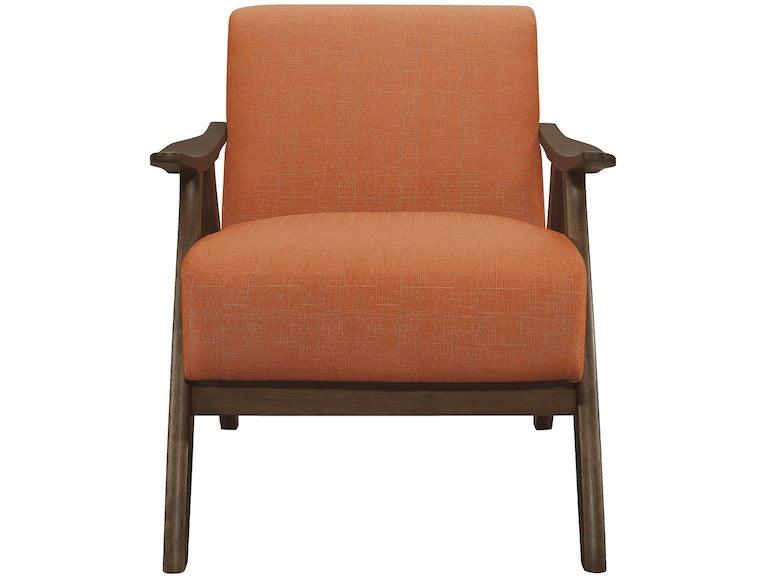 Damala Orange Accent Chair by Homelegance at Eve Furniture
